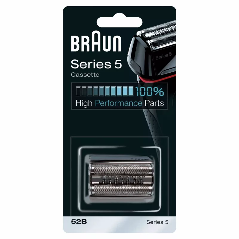 Braun Series 5 52B elektrinės skustuvo galvutės keitimo kasetė – juoda