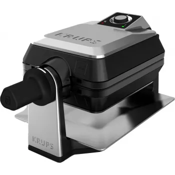 Krups FDD95D 2 vafliai 1200 W juoda, nerūdijantis plienas