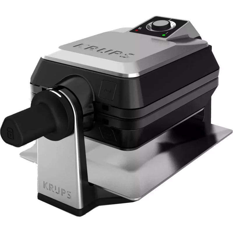 Krups FDD95D 2 vafliai 1200 W juoda, nerūdijantis plienas
