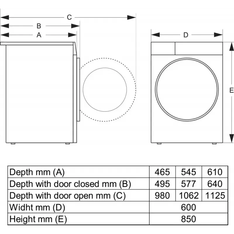 Gorenje WPNEI14A2TS skalbyklė su priekiniu įkrovimu 10 kg 1400 aps./min. Juoda, Balta