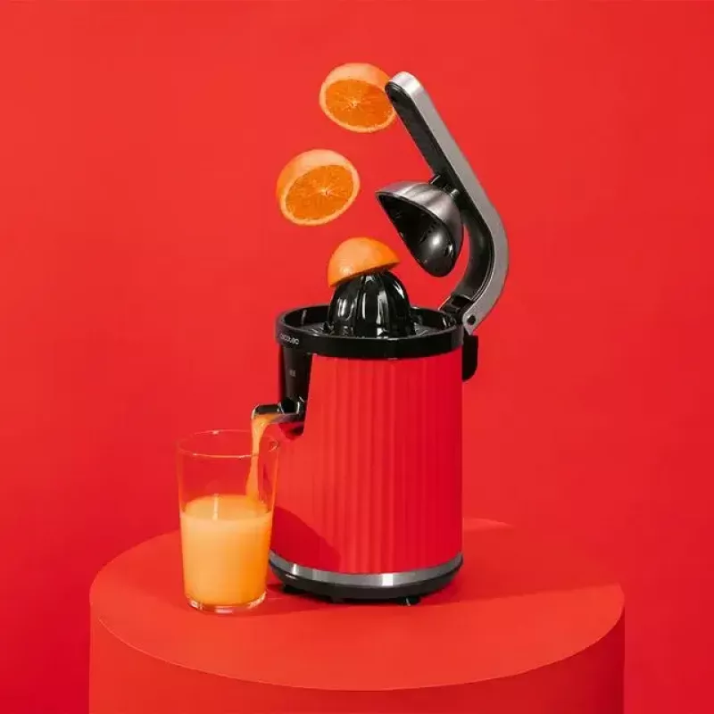 Lėtaeigė sulčiaspaudė Cecotec Xqueeze RetroJuice 600 600 W Juoda Raudona Nerūdijantis plienas
