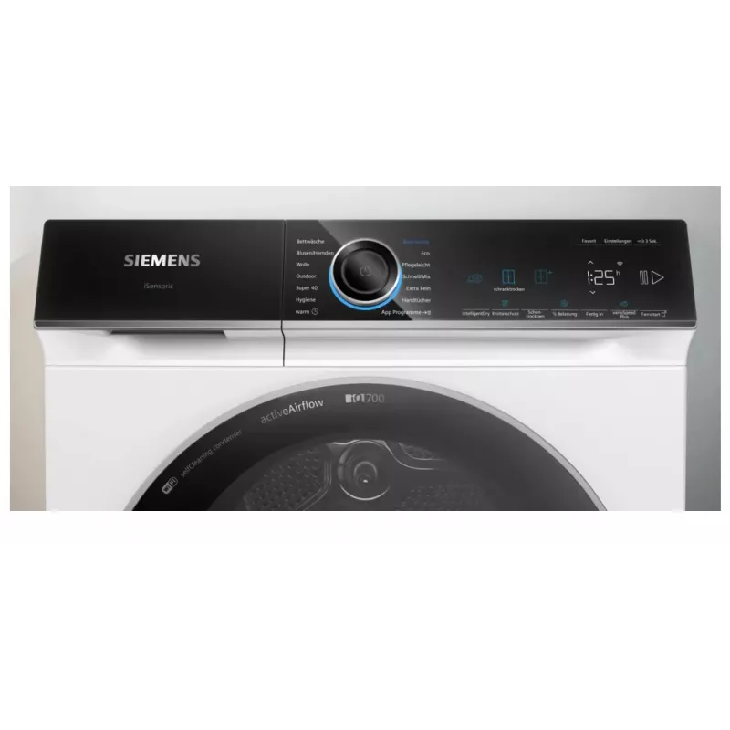 Siemens WR47B2C40 skalbinių džiovyklė, laisvai pastatoma, priekinio įkrovimo, 9 kg, balta