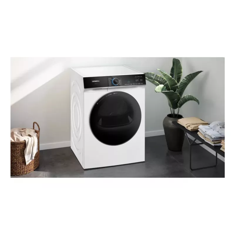 Siemens WR47B2C40 skalbinių džiovyklė, laisvai pastatoma, priekinio įkrovimo, 9 kg, balta