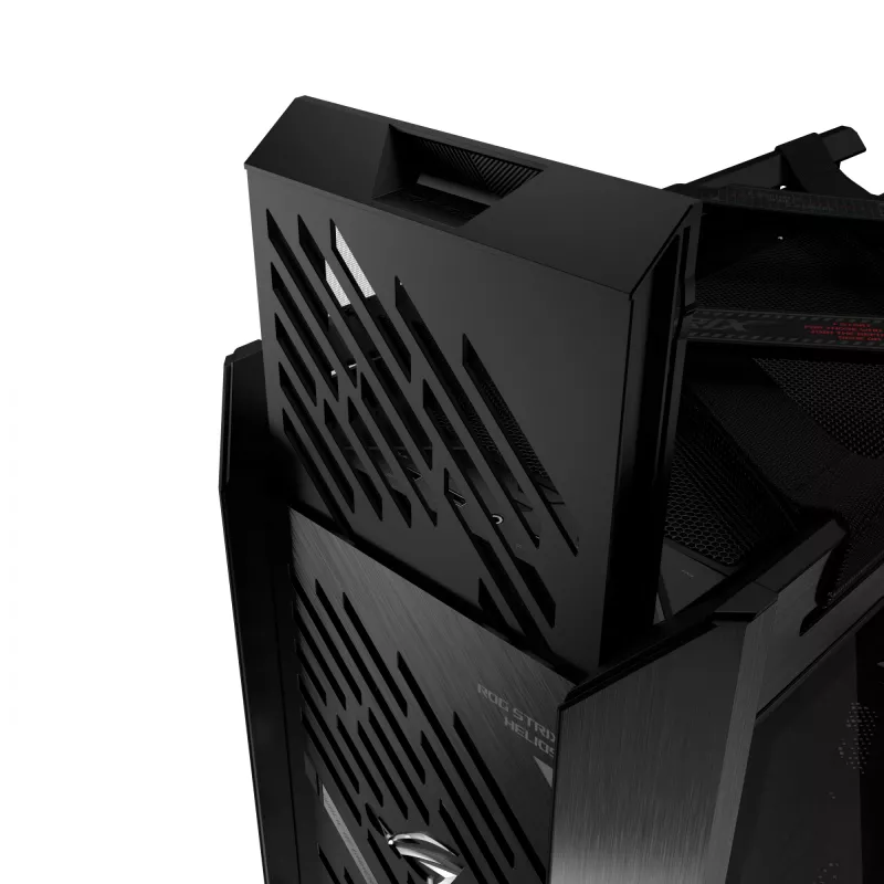 PC korpusas ASUS ROG Strix Helios II Midi Tower — ATX/Midi Tower, grūdintas stiklas, 420 mm GPU, 3x140 mm priekiniai ventiliatoriai, USB-C