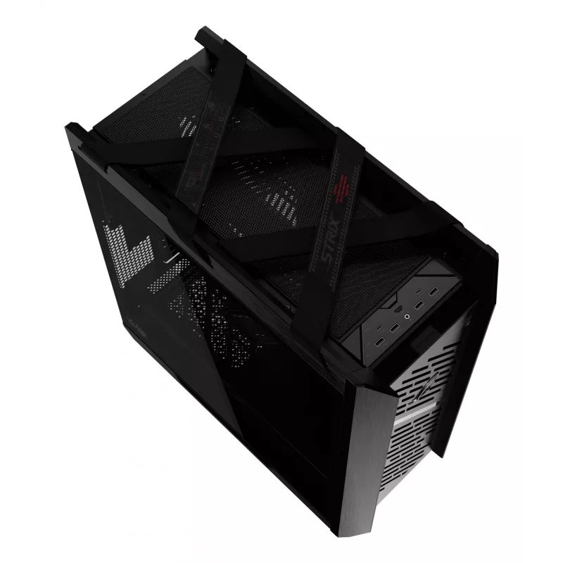 PC korpusas ASUS ROG Strix Helios II Midi Tower — ATX/Midi Tower, grūdintas stiklas, 420 mm GPU, 3x140 mm priekiniai ventiliatoriai, USB-C