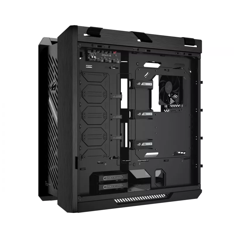PC korpusas ASUS ROG Strix Helios II Midi Tower — ATX/Midi Tower, grūdintas stiklas, 420 mm GPU, 3x140 mm priekiniai ventiliatoriai, USB-C