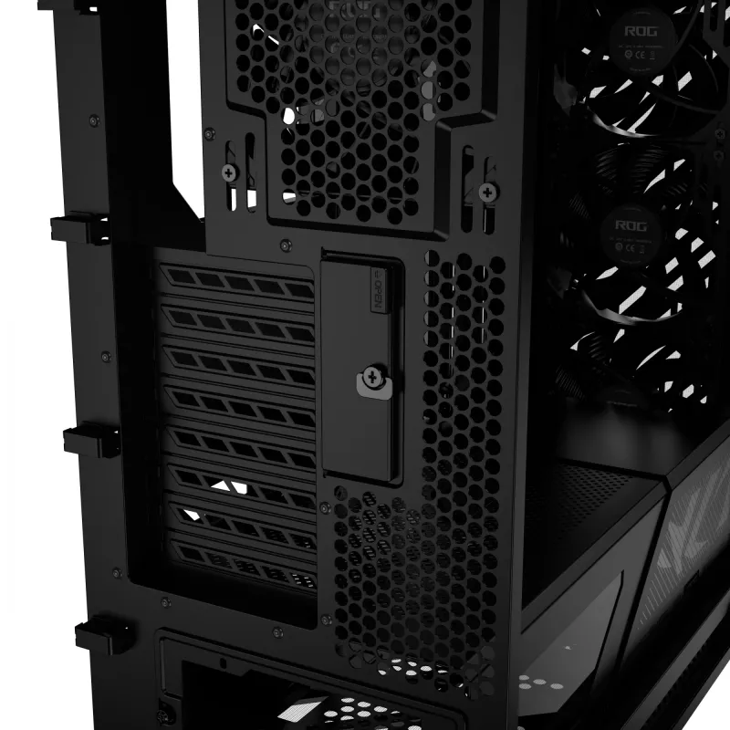PC korpusas ASUS ROG Strix Helios II Midi Tower — ATX/Midi Tower, grūdintas stiklas, 420 mm GPU, 3x140 mm priekiniai ventiliatoriai, USB-C