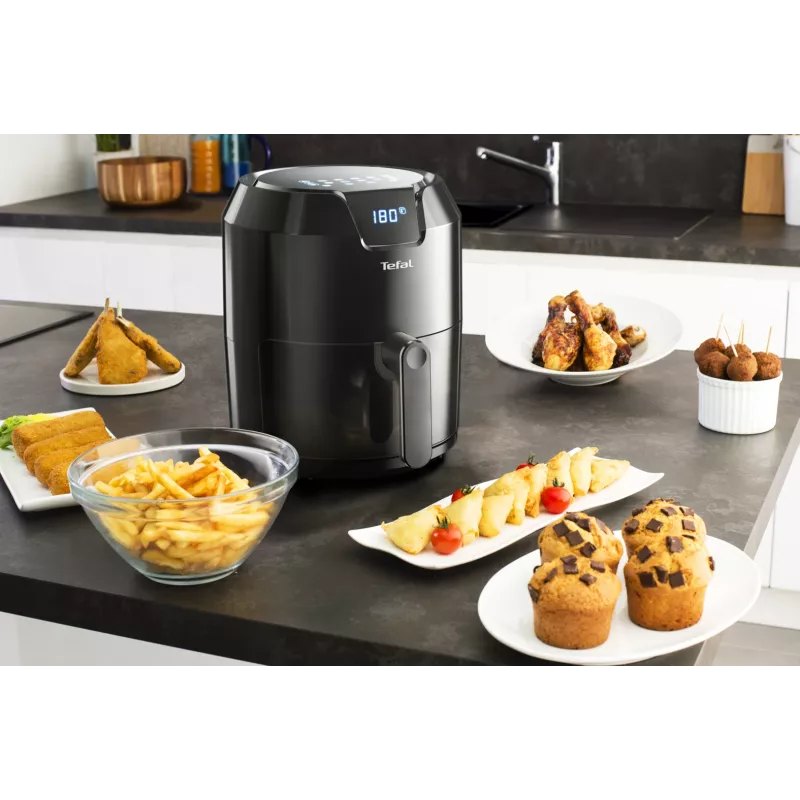Tefal Easy Fry Precision EY4018 Single 4.2 L atskirai stovinti 1500 W karšto oro gruzdintuvė, juoda