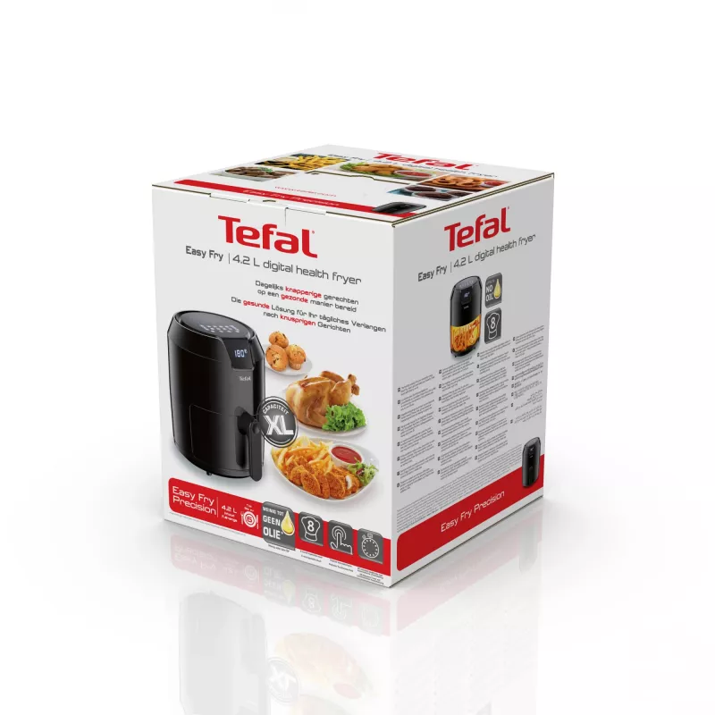 Tefal Easy Fry Precision EY4018 Single 4.2 L atskirai stovinti 1500 W karšto oro gruzdintuvė, juoda