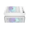 PC Midi Tower korpusas ENDORFY ARX 500 ARGB White — grūdintas stiklas, palaiko ATX/Micro-ATX/Mini-ITX, 3x140 mm priekyje + 1x140 mm gale, 1 × 3,5 colio + 6 × 2,5 colio skyriai