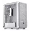 PC Midi Tower korpusas ENDORFY ARX 500 ARGB White — grūdintas stiklas, palaiko ATX/Micro-ATX/Mini-ITX, 3x140 mm priekyje + 1x140 mm gale, 1 × 3,5 colio + 6 × 2,5 colio skyriai