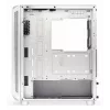 PC Midi Tower korpusas ENDORFY ARX 500 ARGB White — grūdintas stiklas, palaiko ATX/Micro-ATX/Mini-ITX, 3x140 mm priekyje + 1x140 mm gale, 1 × 3,5 colio + 6 × 2,5 colio skyriai