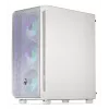 PC Midi Tower korpusas ENDORFY ARX 500 ARGB White — grūdintas stiklas, palaiko ATX/Micro-ATX/Mini-ITX, 3x140 mm priekyje + 1x140 mm gale, 1 × 3,5 colio + 6 × 2,5 colio skyriai