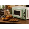 Ariete Vintage Line 3960 Vintage mikrobangų krosnelė, 800 W, talpa 20 l, 3 funkcijos, 5 gaminimo lygiai, laikmatis, žalia