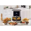 Ariete 4630 karšto oro gruzdintuvė 9L, 1300W, Talpa 9L, Maisto talpa 2,5kg, 8 iš anksto nustatytos programos, Temperatūra iki 200°, Skaidrus krepšys gaminimo kontrolei, Balta