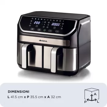 Hot air fryer Ariete 4625/00 9 L 2100 W Black Silver