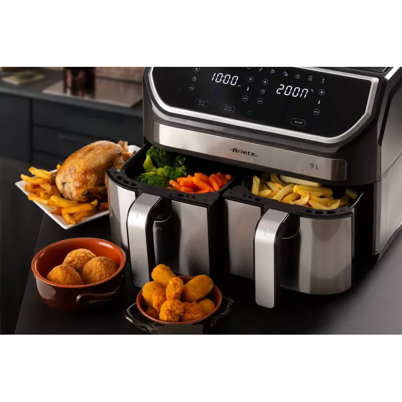 Hot air fryer Ariete 4625/00 9 L 2100 W Black Silver