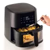 Ariete 4630 Oro gruzdintuvė 9L, 1300W, Talpa 9L, Gaminimo talpa 2,5kg, 8 iš anksto nustatytos programos, Temperatūra iki 200°, Skaidrus krepšys gaminimo stebėjimui, Juoda