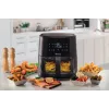 Ariete 4630 Oro gruzdintuvė 9L, 1300W, Talpa 9L, Gaminimo talpa 2,5kg, 8 iš anksto nustatytos programos, Temperatūra iki 200°, Skaidrus krepšys gaminimo stebėjimui, Juoda
