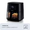 Ariete 4630 Oro gruzdintuvė 9L, 1300W, Talpa 9L, Gaminimo talpa 2,5kg, 8 iš anksto nustatytos programos, Temperatūra iki 200°, Skaidrus krepšys gaminimo stebėjimui, Juoda