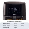 Ariete 4630 Oro gruzdintuvė 9L, 1300W, Talpa 9L, Gaminimo talpa 2,5kg, 8 iš anksto nustatytos programos, Temperatūra iki 200°, Skaidrus krepšys gaminimo stebėjimui, Juoda
