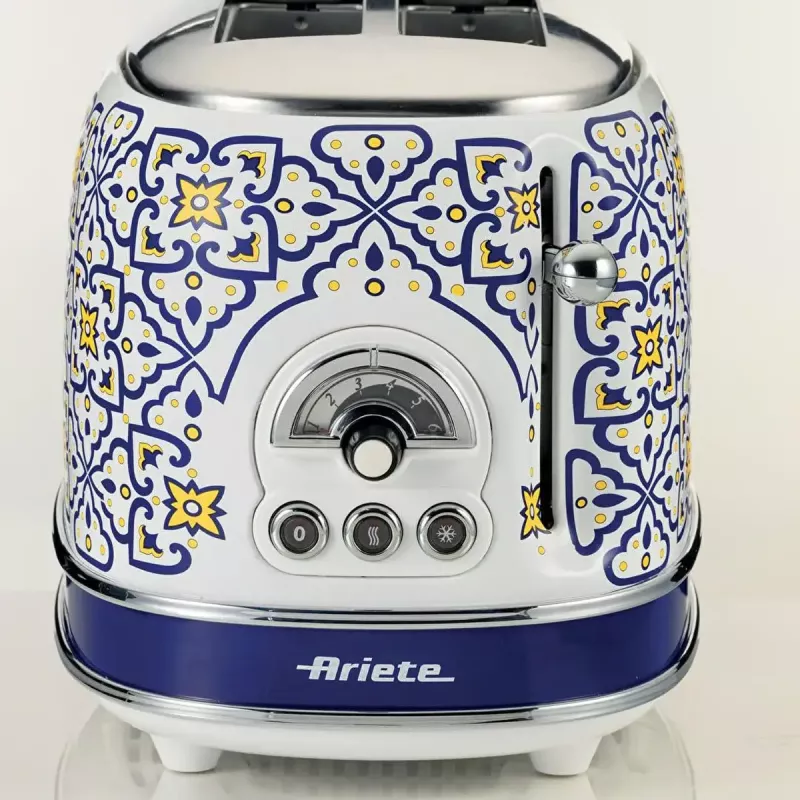 Ariete 155 skrudintuvas Capri, 810 W, 2 riekėms, 6 skrudinimo lygiai, trupinių padėklas, atitirpinimo funkcija, automatinis išstūmimas, be spaustuvų