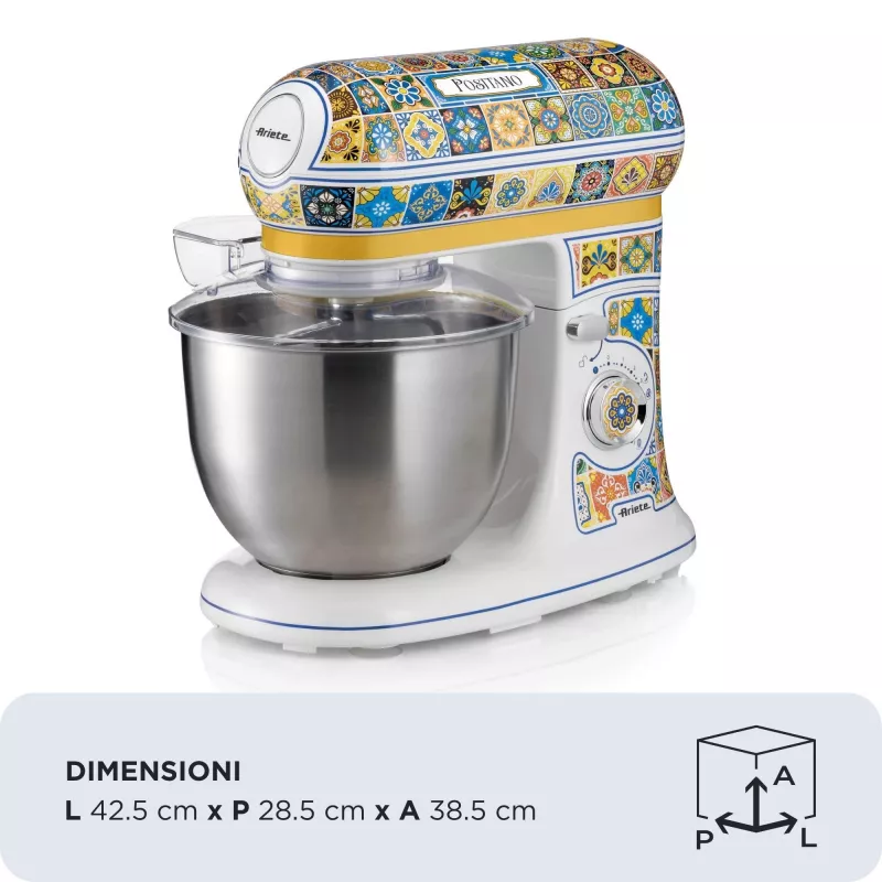 Stovas maišytuvas Ariete 1588/0P 1200 W Daugiaspalvis Geltonas