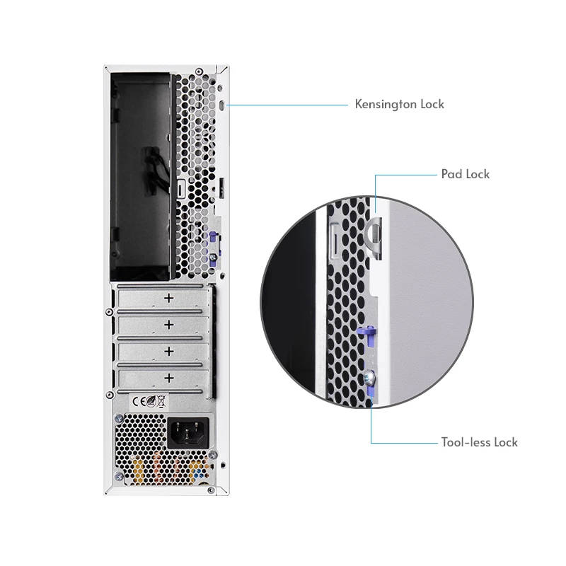 Chieftec BE-10W-300 kompiuterio korpusas Small Form Factor (SFF) baltas 300 W