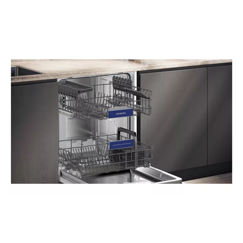 Po stalviršiu montuojama indaplovė Siemens SN43HW03TE, 13 komplektų, 60 cm, balta, 46 dB, Home Connect