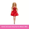 Barbie Mattel 80-ojo jubiliejaus rubino raudonumo šventinė mados lėlė, vilkinti raudoną suknelę su aksesuarais