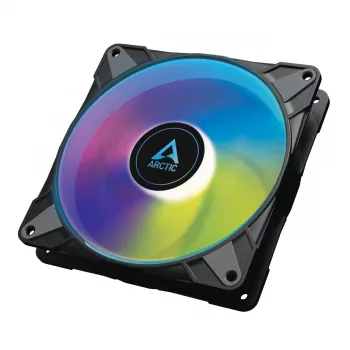 ARCTIC P14 PWM PST A-RGB 0dB – pusiau pasyvus 140 mm ventiliatorius su skaitmeniniu A-RGB