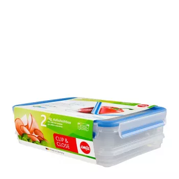 EMSA 508557 maisto laikymo dėžutė Stačiakampė dėžutė 2,65 l mėlyna, permatoma 1 vnt.
