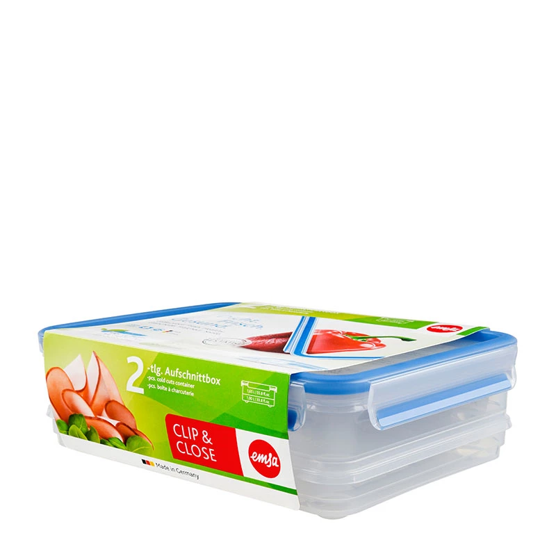 EMSA 508557 maisto laikymo dėžutė Stačiakampė dėžutė 2,65 l mėlyna, permatoma 1 vnt.