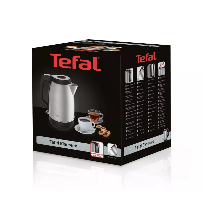 Tefal KI280D elektrinis virdulys 1,7 L 2400 W juoda, nerūdijantis plienas