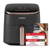 Cosori Turbo Blaze Chef Edition Single 6 L Stovimas 1725 W Karšto oro gruzdintuvė Juoda, Rožinis auksas