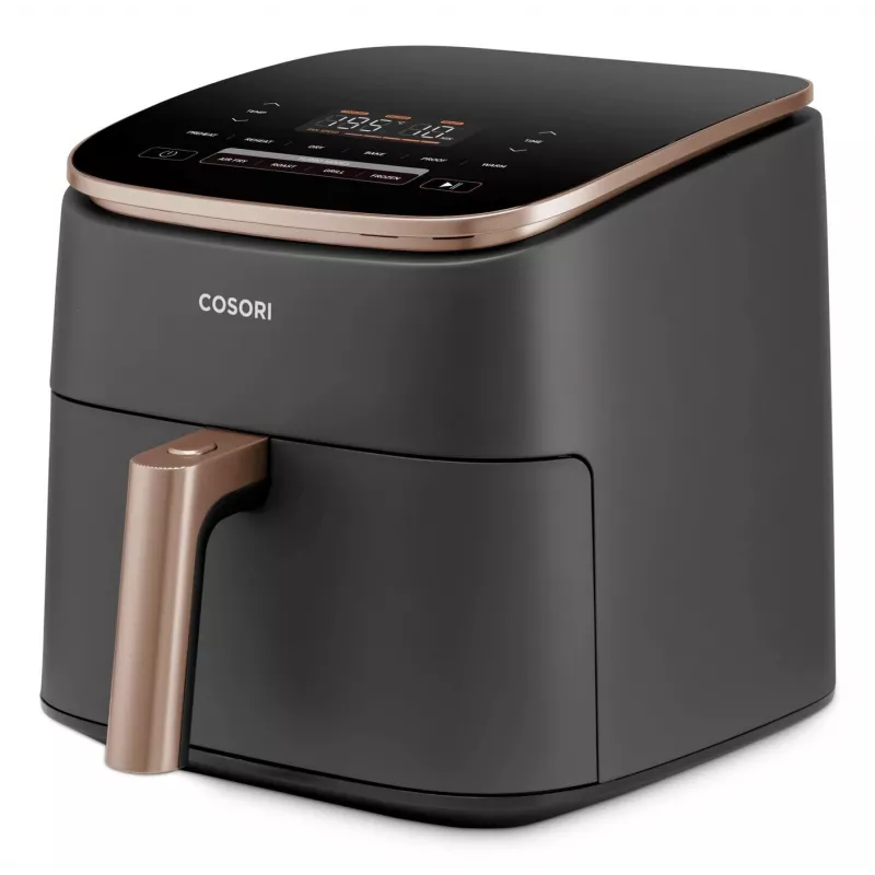 Cosori Turbo Blaze Chef Edition Single 6 L Stovimas 1725 W Karšto oro gruzdintuvė Juoda, Rožinis auksas