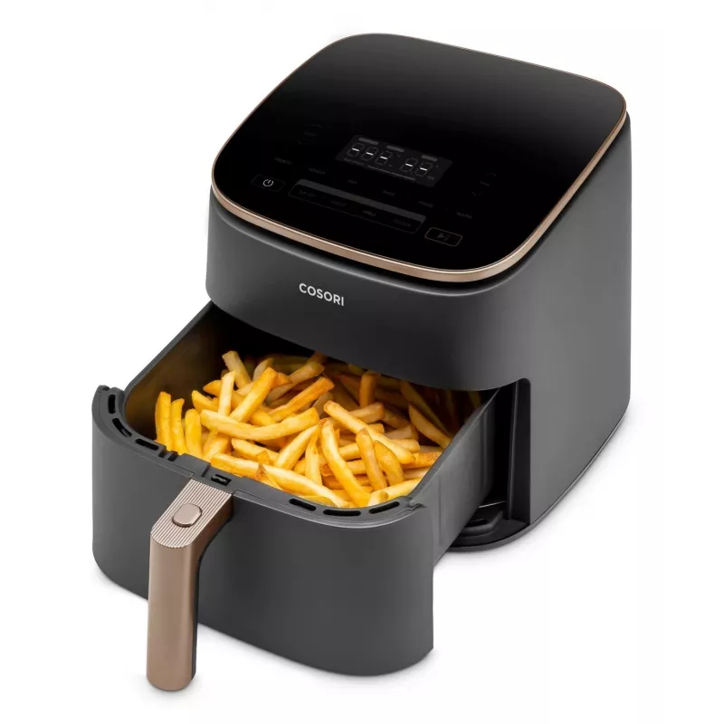 Cosori Turbo Blaze Chef Edition Single 6 L Stovimas 1725 W Karšto oro gruzdintuvė Juoda, Rožinis auksas