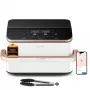 Cosori Dual Blaze Twinfry Chef Edition dviguba 10 L atskirai stovinti 2800 W karšto oro gruzdintuvė Rožinis auksas, Balta