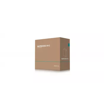 PC korpusas DeepCool MATREXX55 V4 C Midi Tower Juoda — grūdintas stiklas, ATX/microATX palaikymas, USB-C, maks. GPU 370 mm