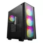 PC korpusas DeepCool MATREXX55 V4 C Midi Tower Juoda — grūdintas stiklas, ATX/microATX palaikymas, USB-C, maks. GPU 370 mm