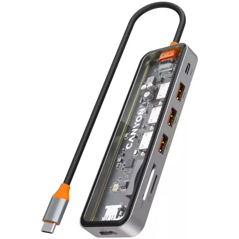 Canyon DS-13 USB Type-C šakotuvas 5000 Mbit/s HDMI USB 3.2
