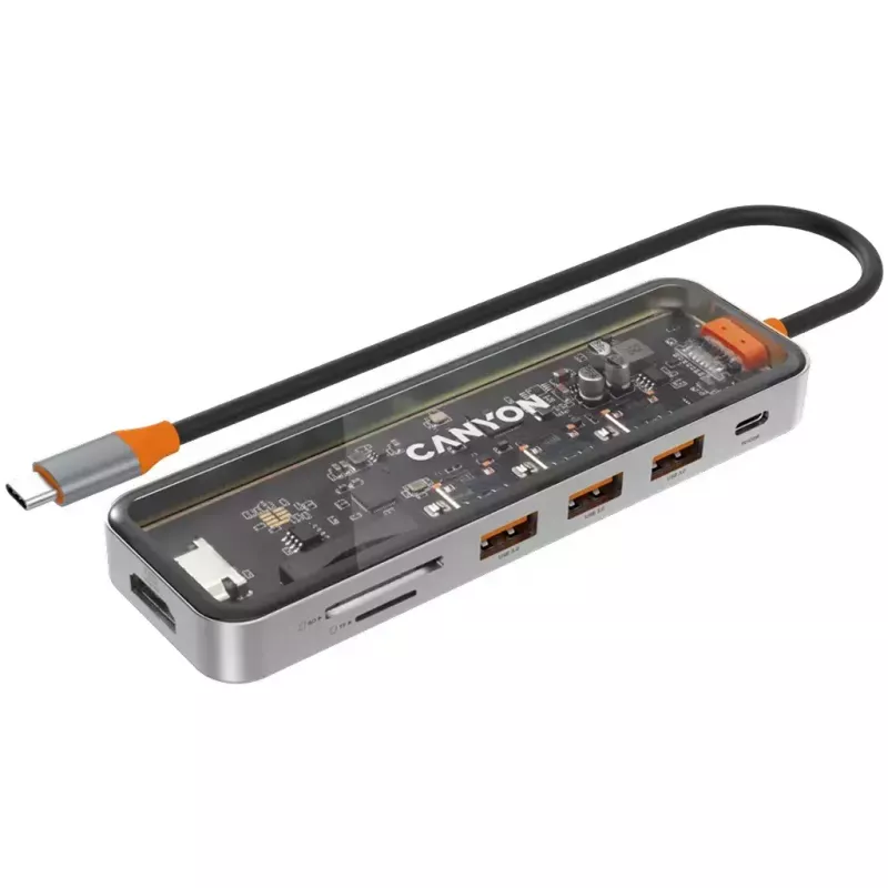 Canyon DS-13 USB Type-C šakotuvas 5000 Mbit/s HDMI USB 3.2