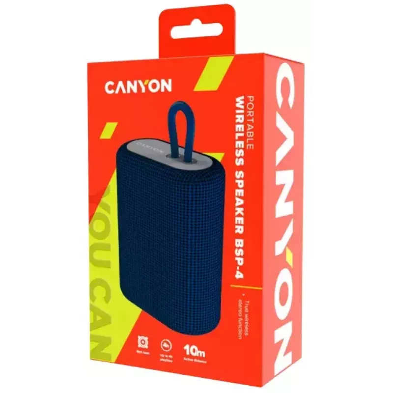 Canyon BSP-4 stereo nešiojamoji kolonėlė, mėlyna