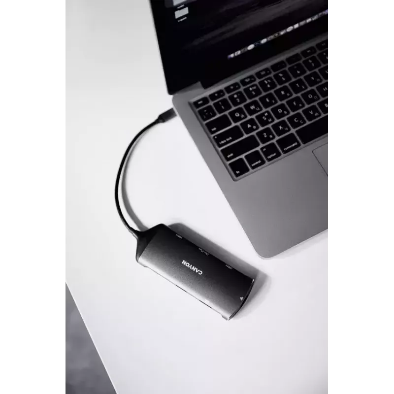 Canyon DS-15 USB 3.2 Gen 1 Type-C pilkas 100W galios tiekimo Ethernet 1 Gbps
