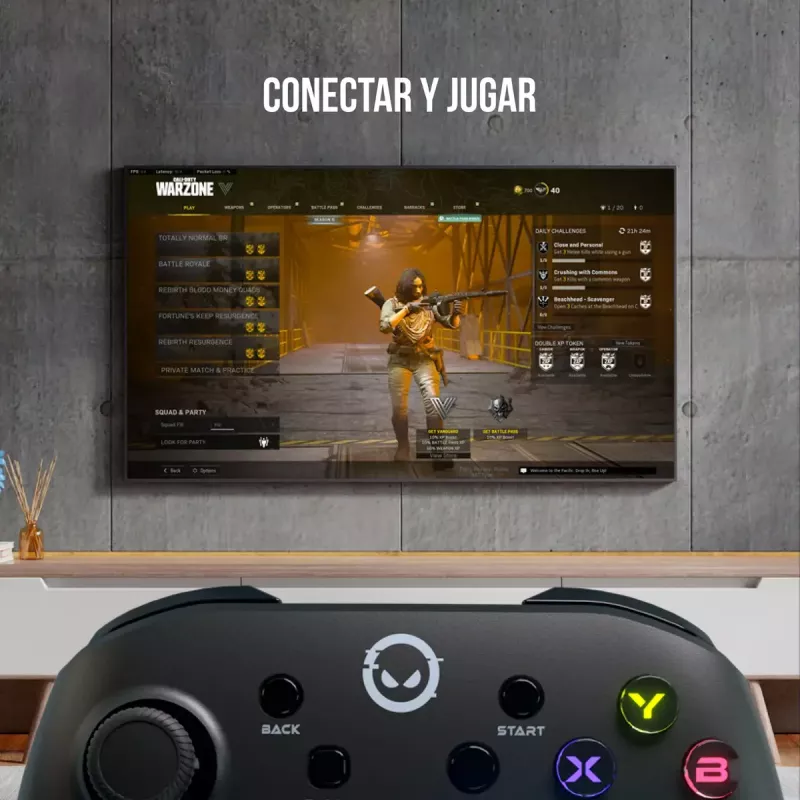 „Lorgar LRG-GP510“ belaidis žaidimų pultelis, juodas, USB, skirtas „Nintendo Switch“, asmeniniams kompiuteriams ir „Playstation 3“