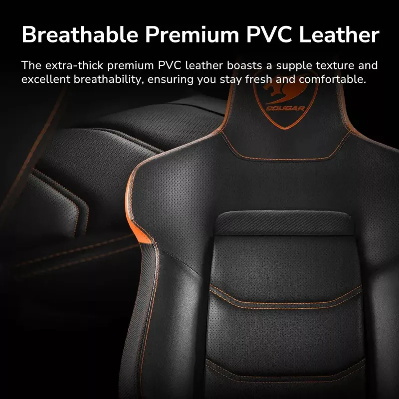 COUGAR Armor Evo CGR-EVO universali žaidimų kėdė Paminkštinta sėdynė Juoda, Oranžinė
