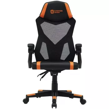 Žaidimų kėdė Canyon Flow MCH01 Kieta sėdynė Juoda Oranžinė 120 kg