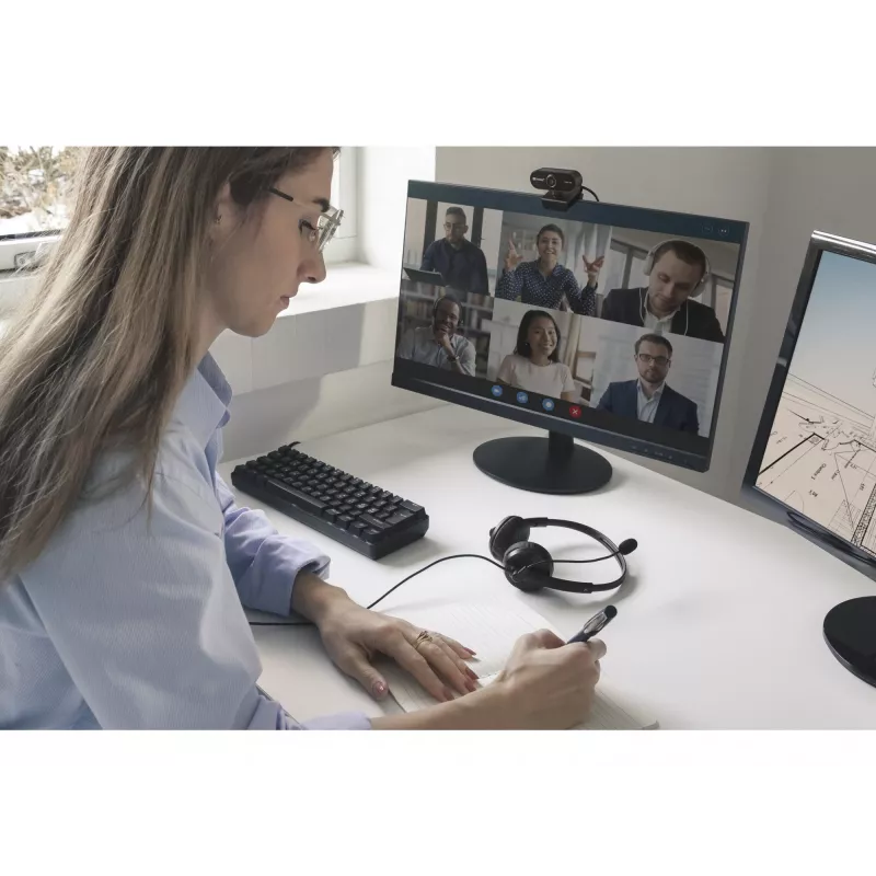 Sandberg USB Office Headset Saver, laidinės, skambučiams / muzikai, 20–20000 Hz, 150 g, ausinės, juodos