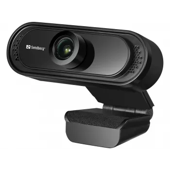 Sandberg USB Webcam 1080P Saver, 2 MP, 1920 x 1080 pikselių, Full HD, 30 kadrų per sekundę, 1920x1080@30fps, 1080p