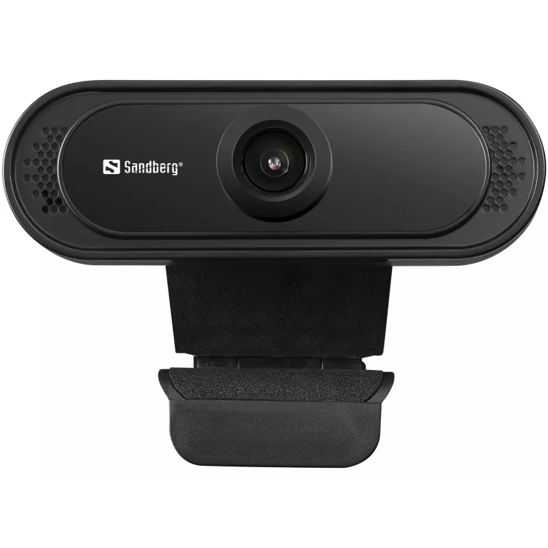 Sandberg USB Webcam 1080P Saver, 2 MP, 1920 x 1080 pikselių, Full HD, 30 kadrų per sekundę, 1920x1080@30fps, 1080p